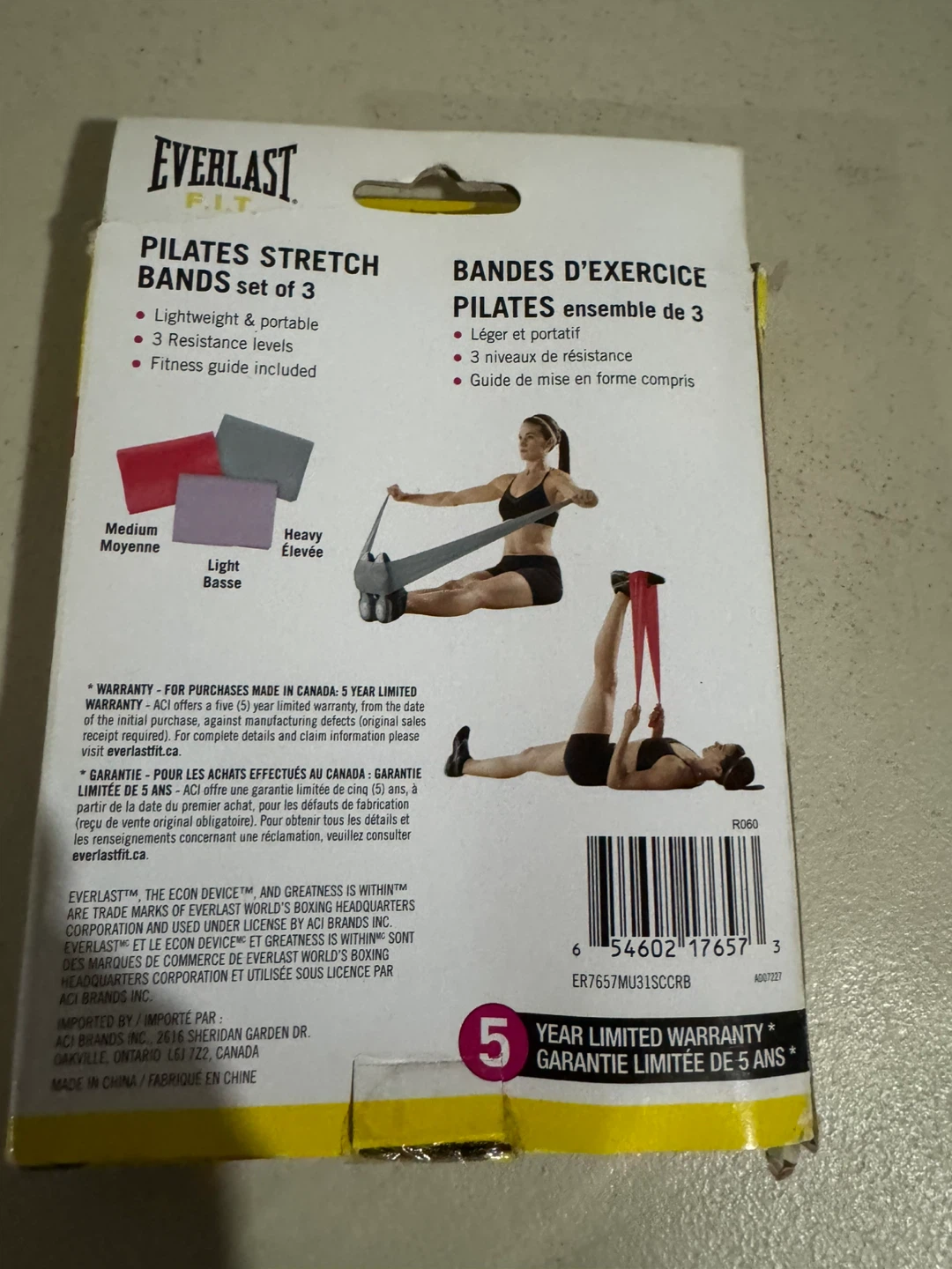 Everlast Pilates Stretch Bands Set of 3 - photo 2