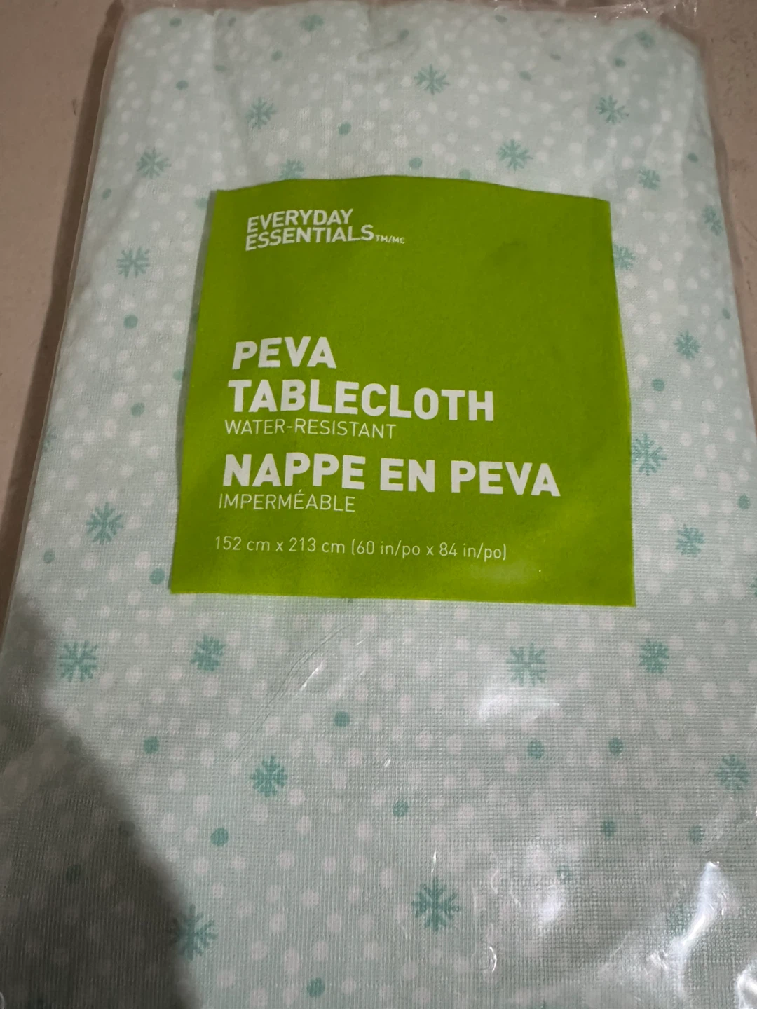 Everyday Essentials PEVA Tablecloth - 60x84 in