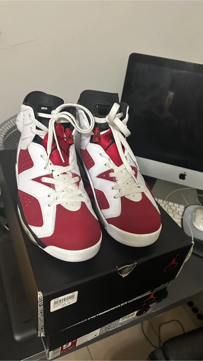 Air Jordan 6 Retro Carmine   Size 10 - photo 2
