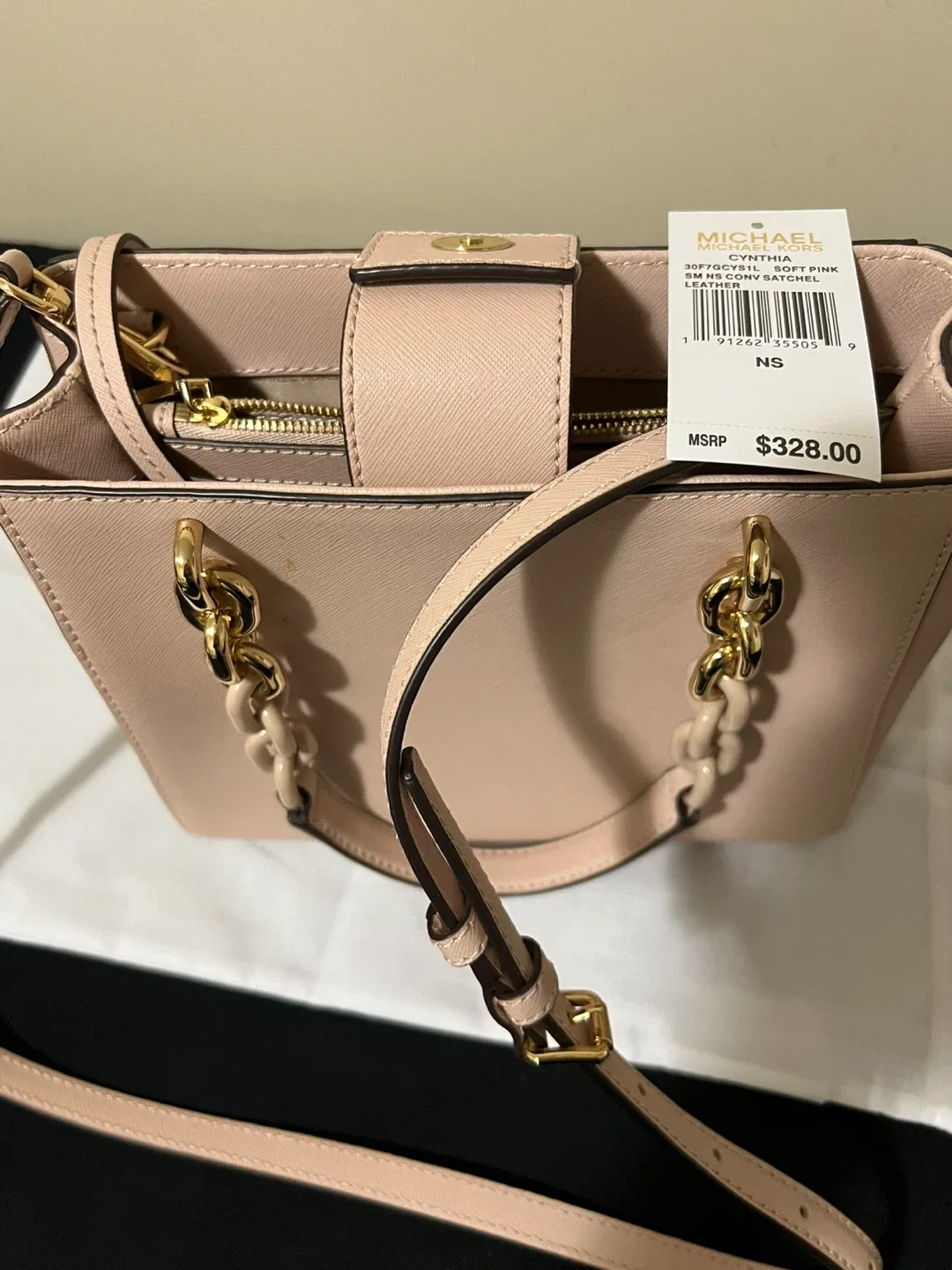 Michael Kors Cynthia Small Satchel - Pink image indicator(5)