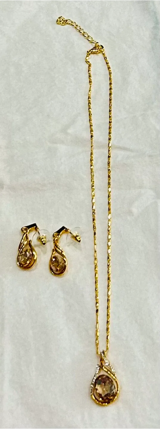 Kilnex Gold plated Necklace & Earring Set thumbnail
