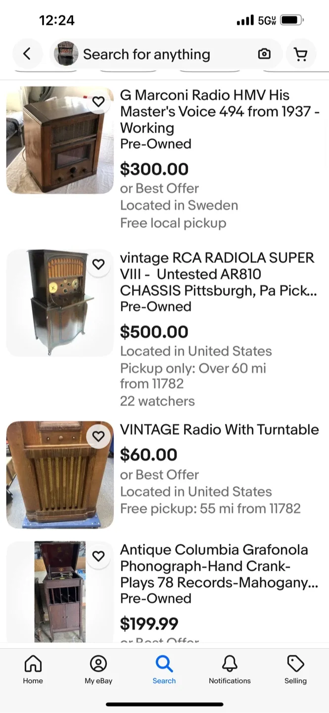 Vintage RCA Radiola Super VIII Untested image indicator(4)