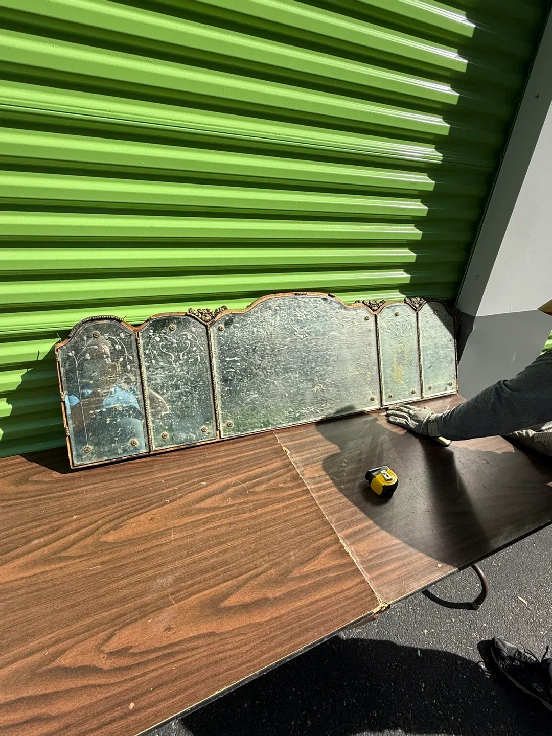 Antique Ornate Mirror, Candlestick, Lamps, Chair image indicator(5)