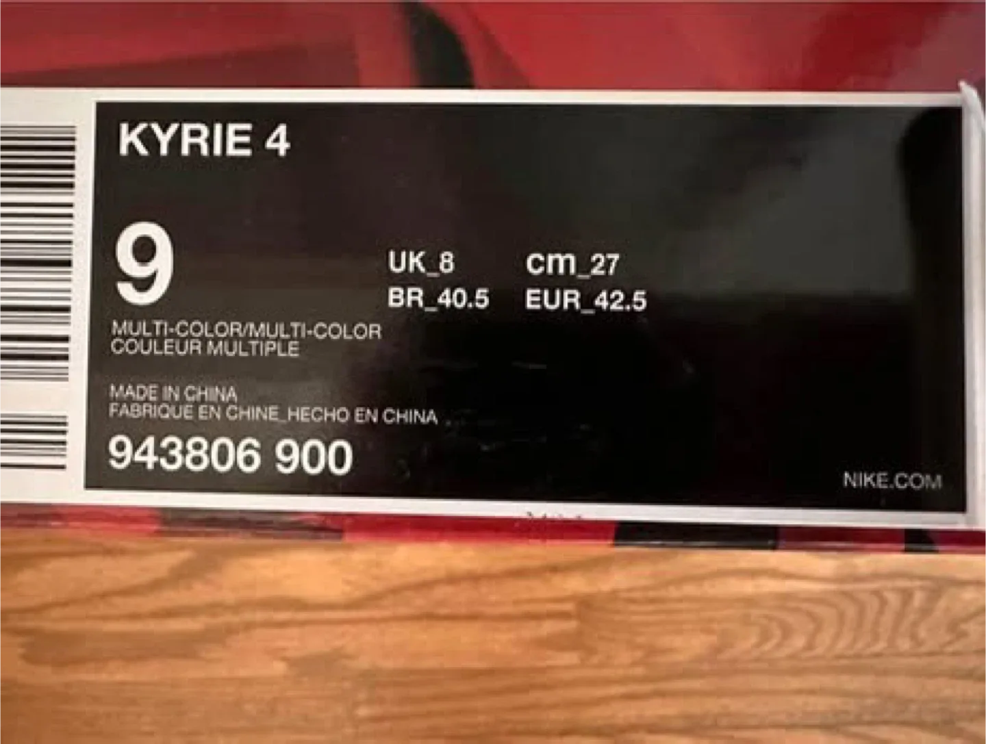 Nike Kyrie 4 Confetti Multi-Color Size 9 image indicator(4)