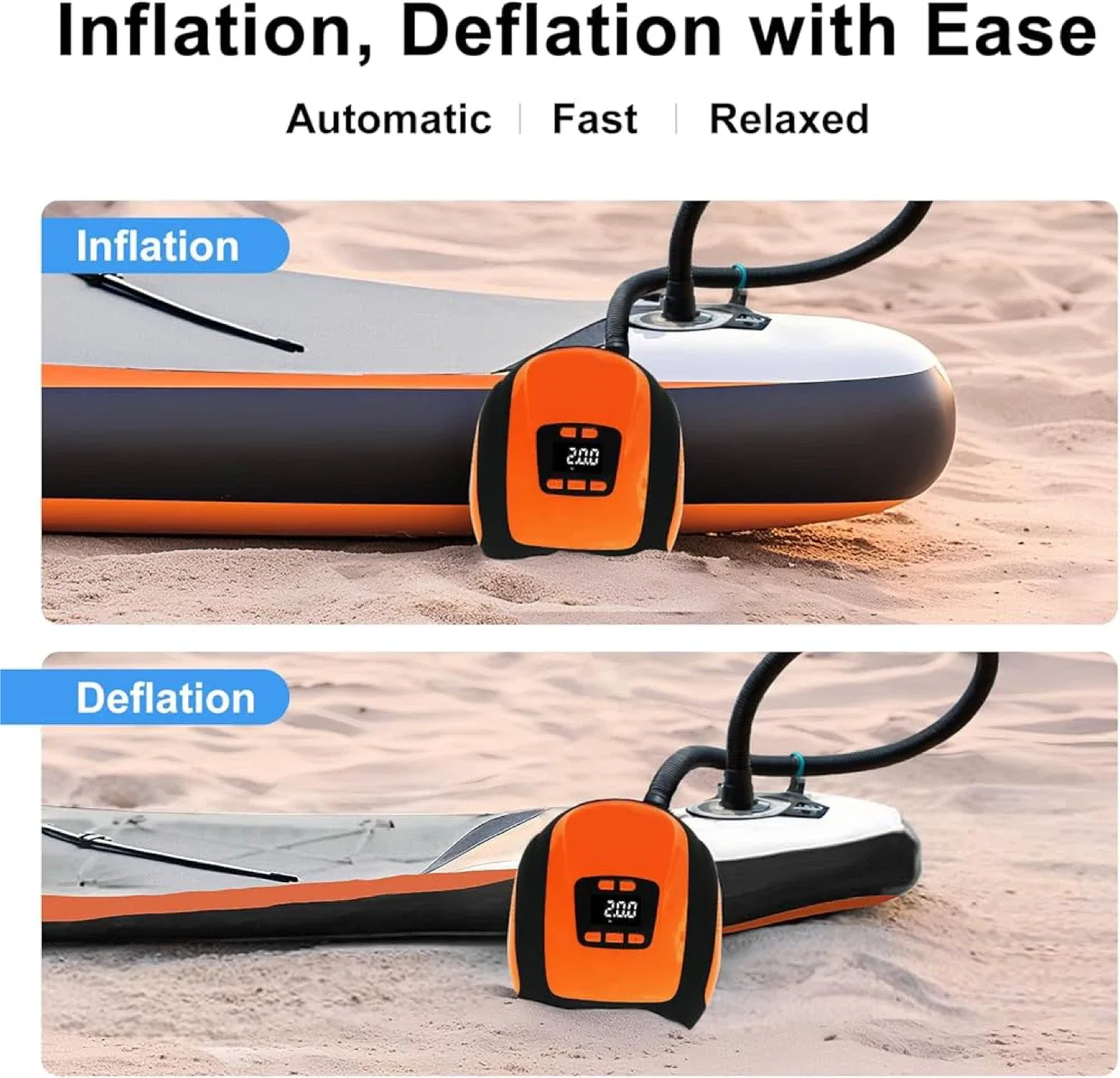 SUP Electric Air Pump for Car (12V) image indicator(6)