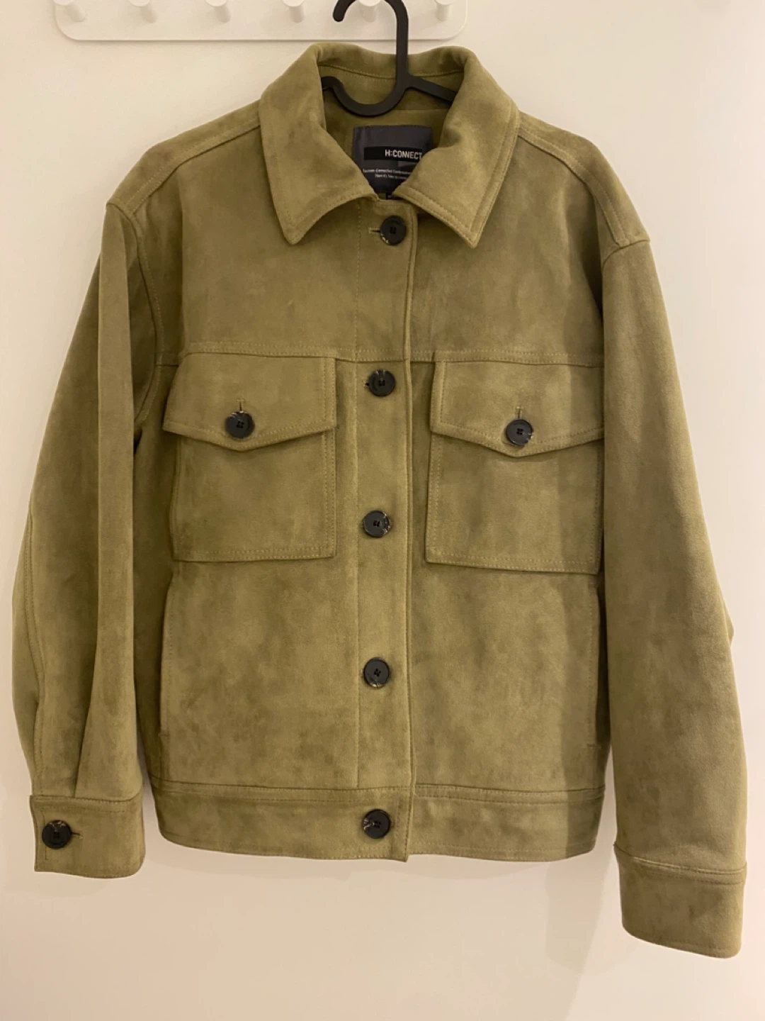 Olive Green Suede Jacket