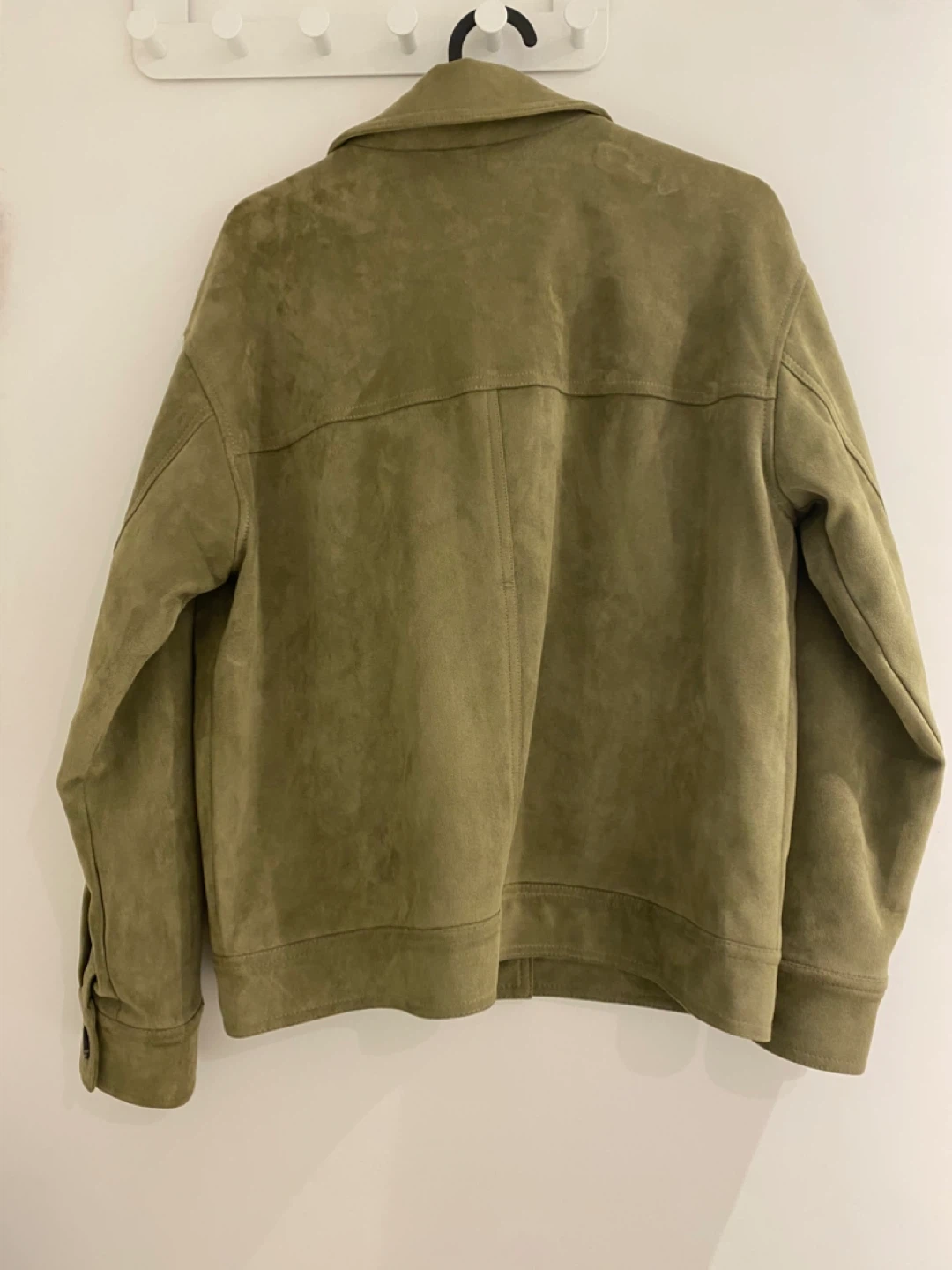Olive Green Suede Jacket - photo 2