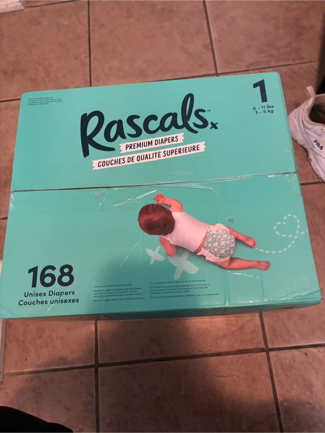 Rascal + Friends Premium Diapers - Size 1 (168 Count) - photo 2