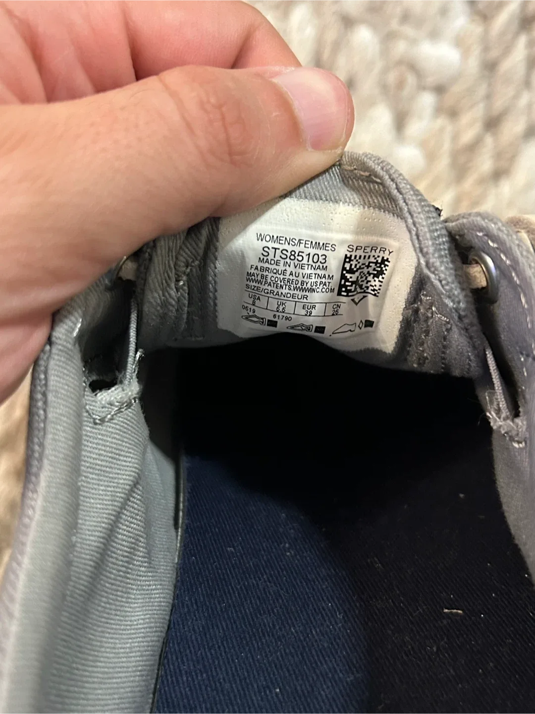 Sperry Top-Sider Women's Size 8 Grey Sneakers image indicator(2)