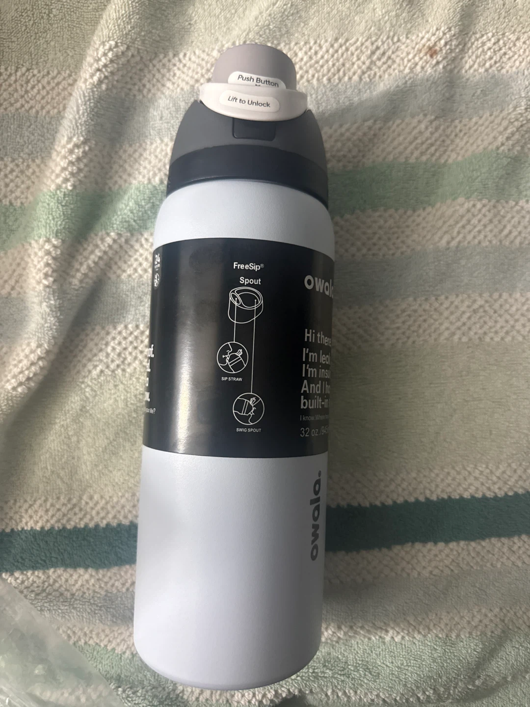Owala FreeSip Water Bottle 32oz with Box - photo 2