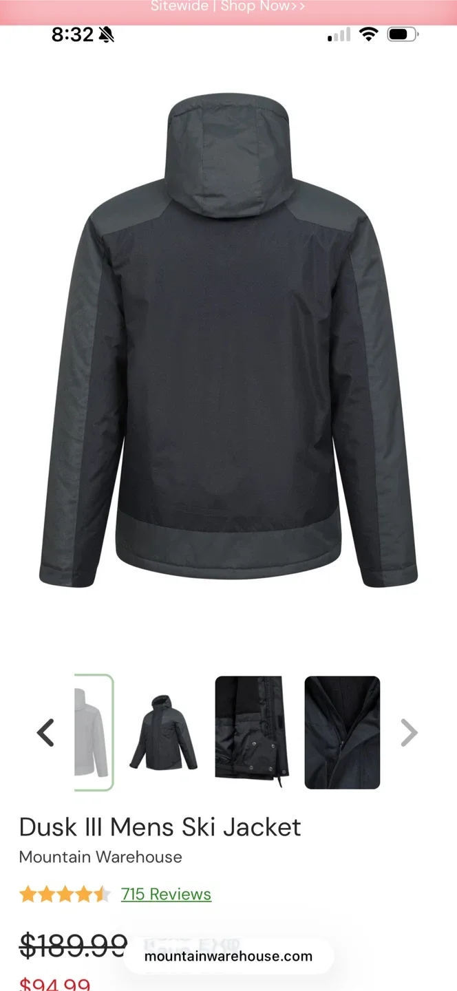 Mountain Warehouse Dusk III Men's Ski Jacket image indicator(2)