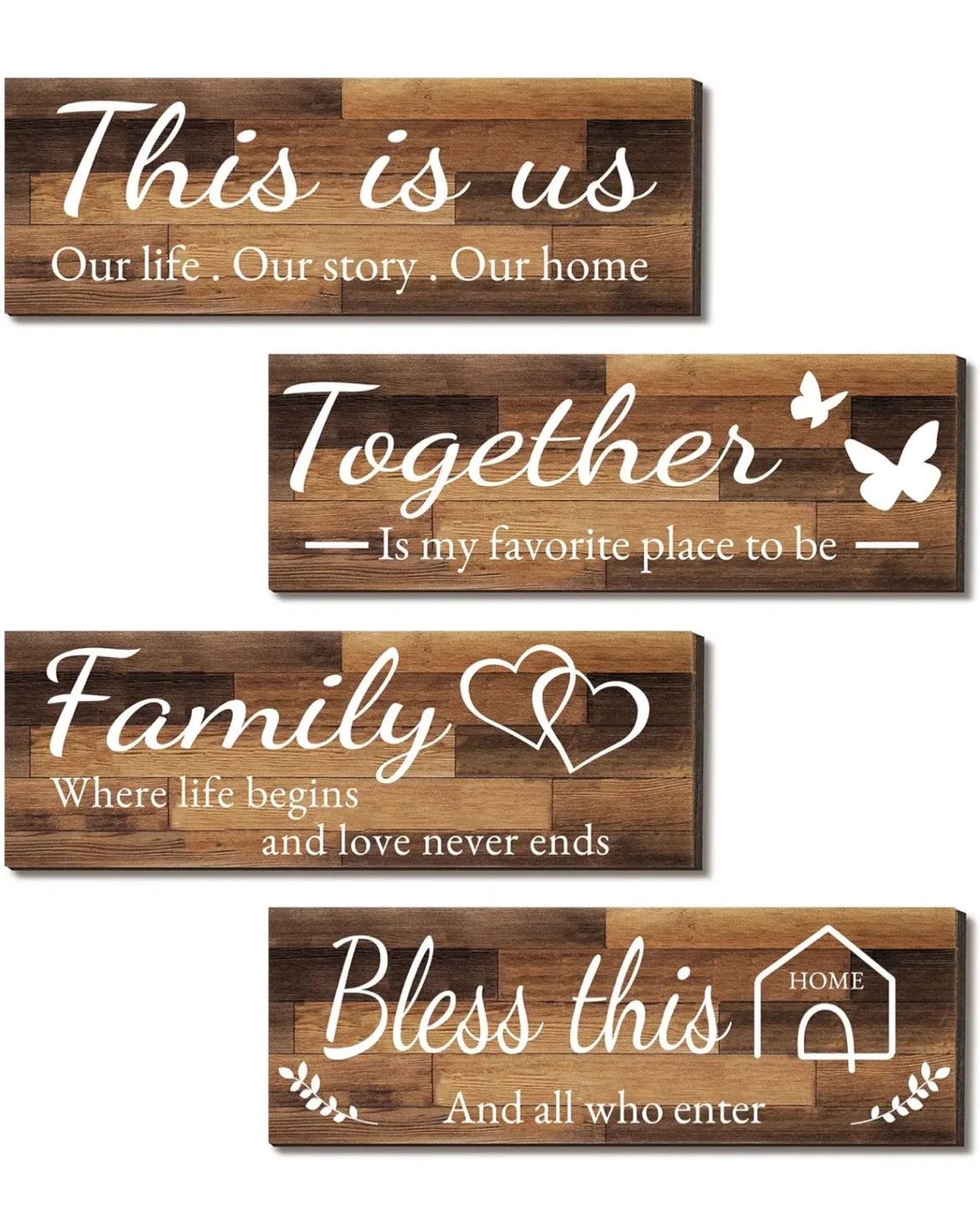 Wooden Wall Decor Signs - Home Accents thumbnail