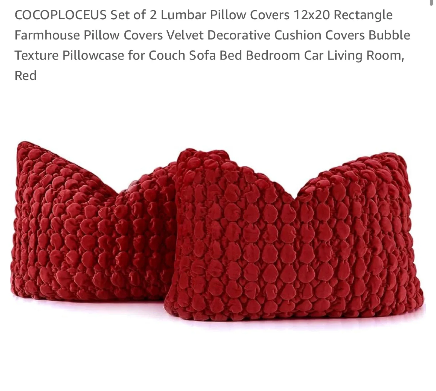 COCOPLOCEUS Lumbar Pillow Covers (Set of 2) thumbnail