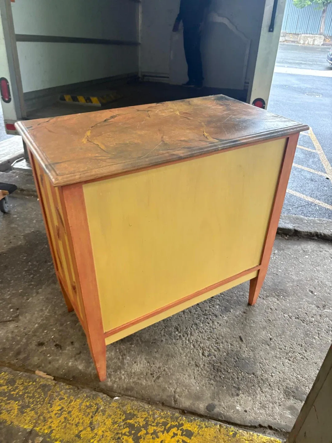 Vintage Painted Accent Cabinet image indicator(5)