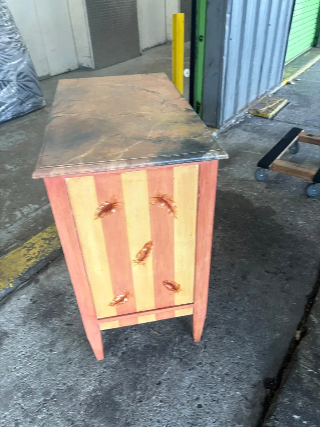 Vintage Painted Accent Cabinet image indicator(4)