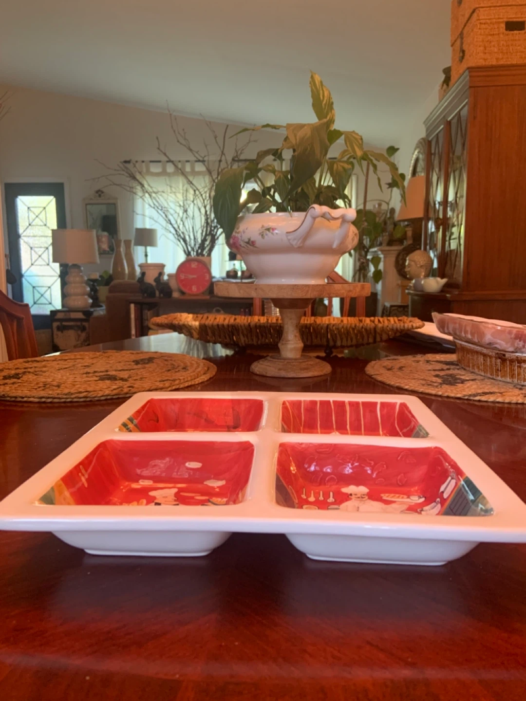 Divided Serving Dish with Chef Design - photo 4