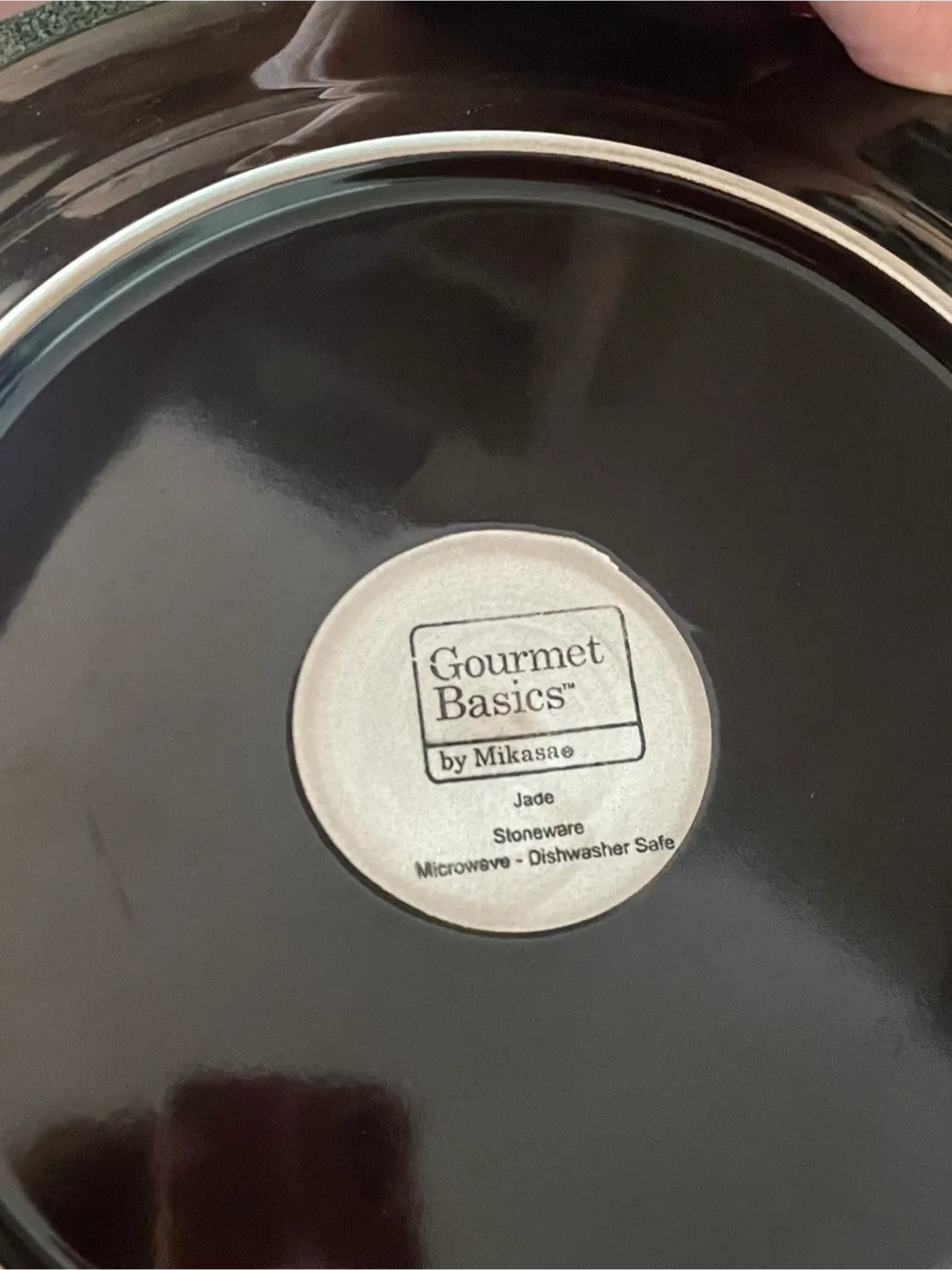 Mikasa Gourmet Basics Jade Stoneware Dishes image indicator(3)