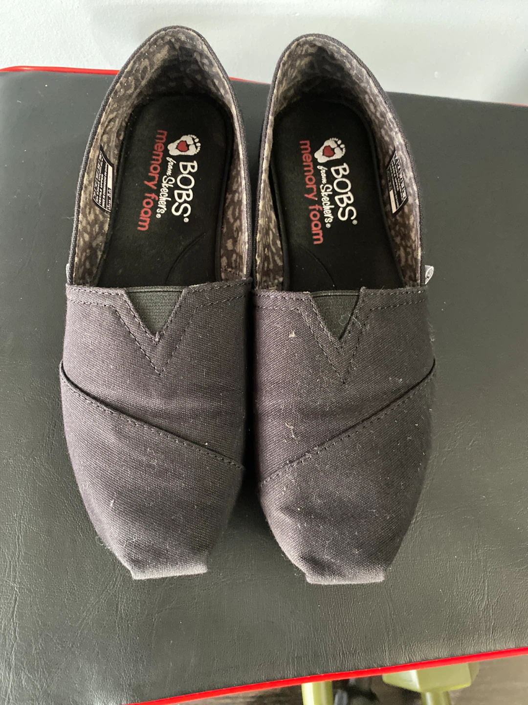 BOBS from Skechers Black Flats - Size 7