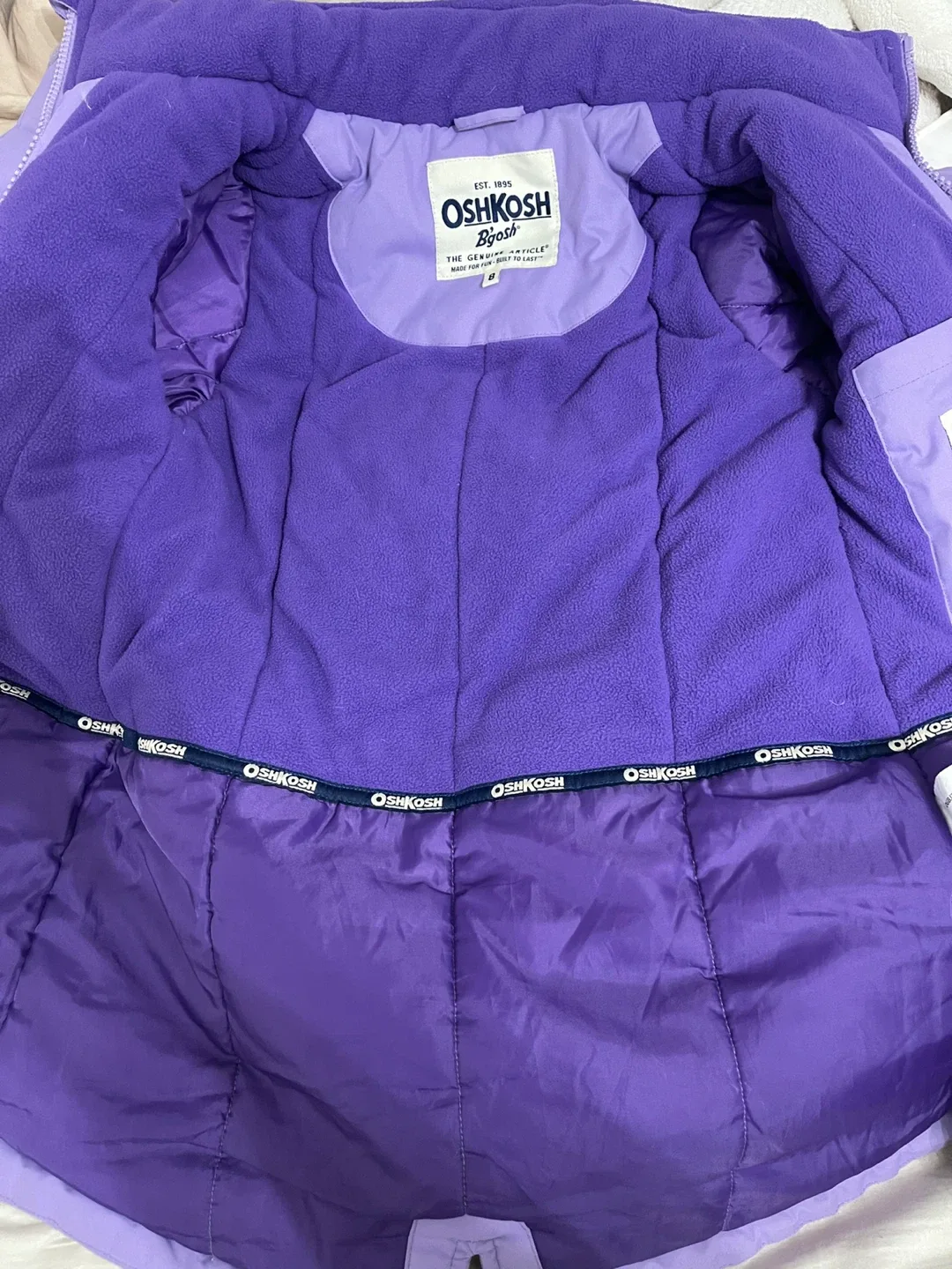 Like new Size 8 Oshkosh long back winter coat image indicator(5)