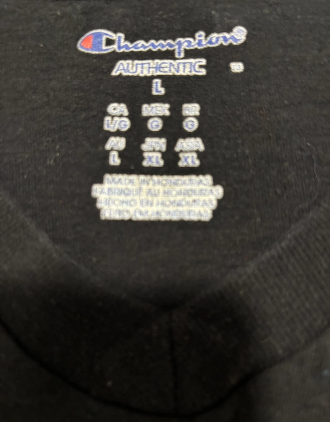 Champion Black T-Shirt Size L - photo 4