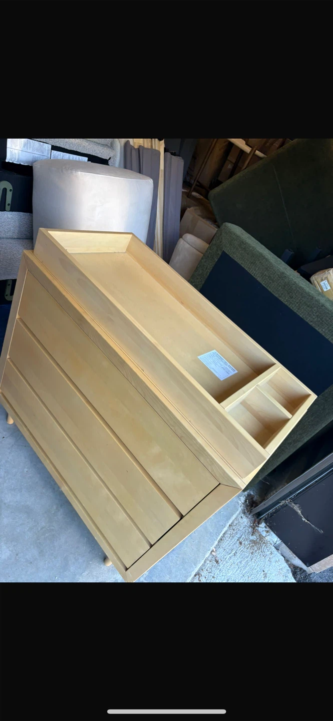 Light Wood Changing Table Dresser - photo 3