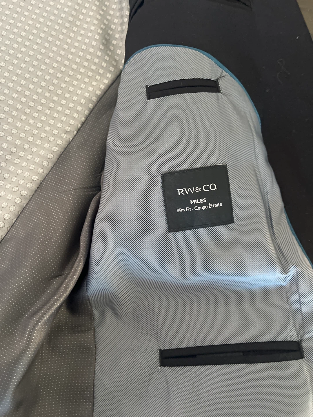 RW&CO. Miles Slim Fit Suit Jacket - Black - photo 3