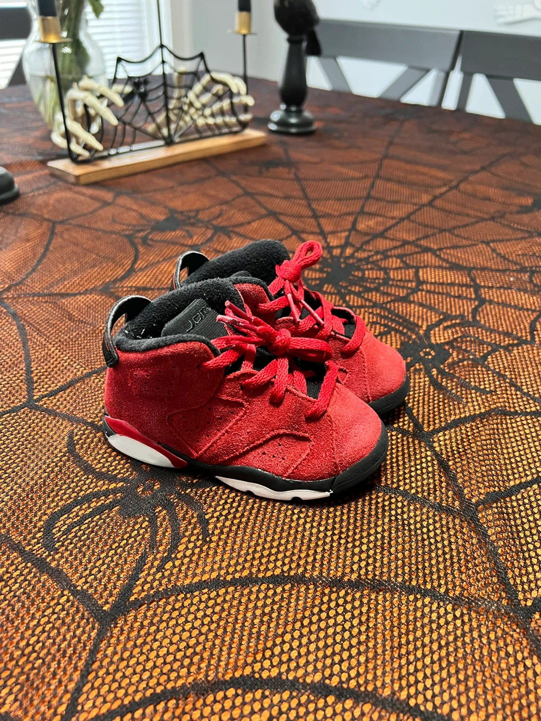Red Jordan 6 Toddler Shoes