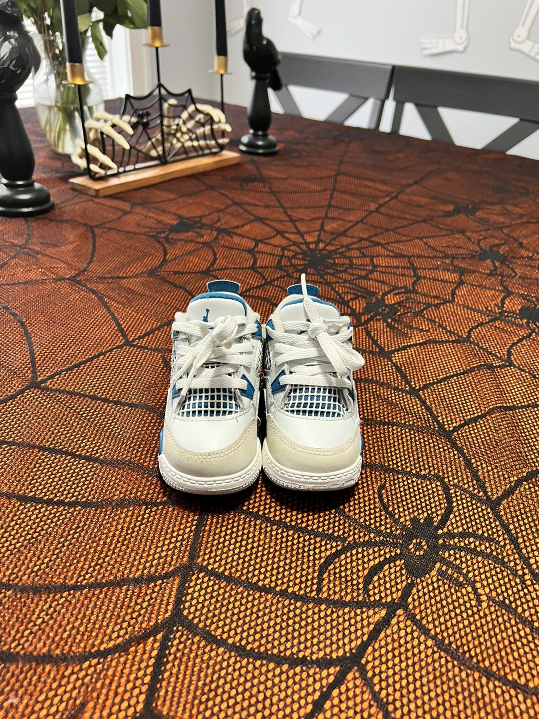 Jordan 4 Retro White/Teal Toddler Shoes - photo 2