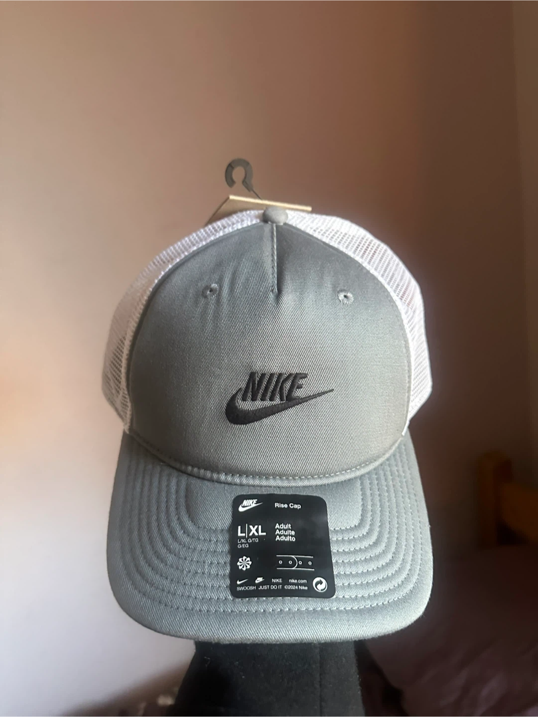 Nike Rise Cap - L/XL - Grey/White - New With Tags! - photo 2