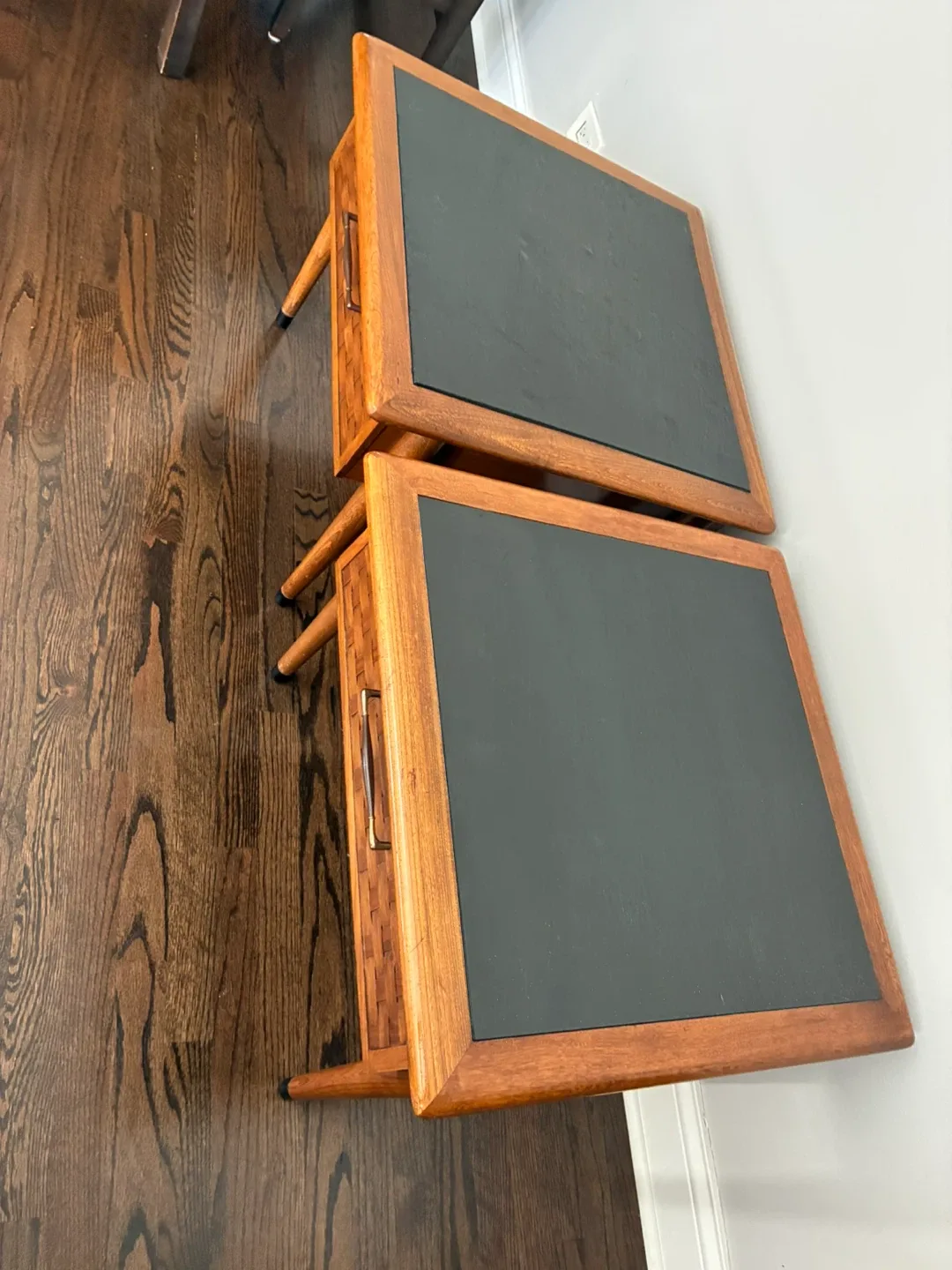 Pair of Mid Century modern side tables image indicator(2)