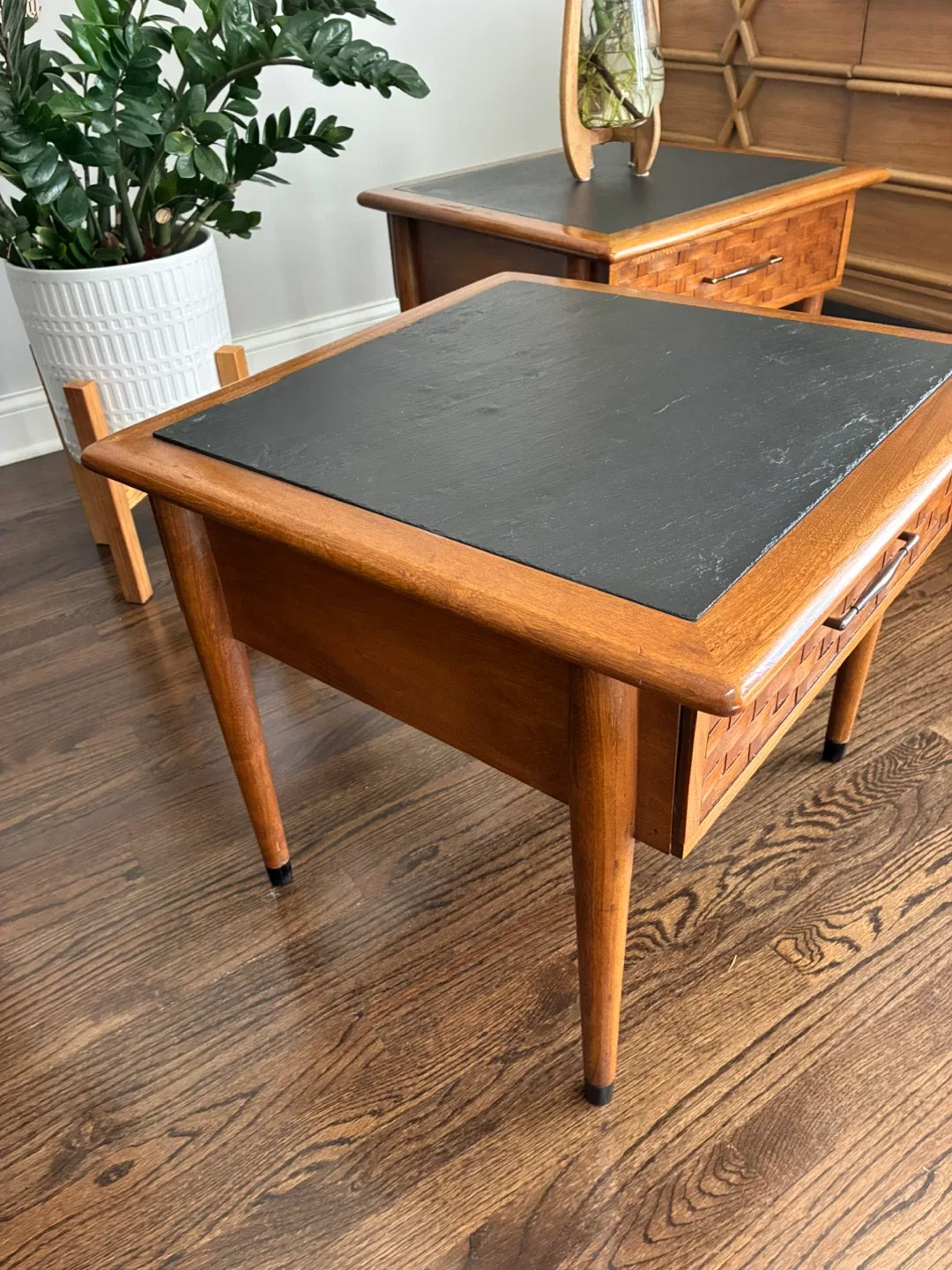 Pair of Mid Century modern side tables image indicator(9)