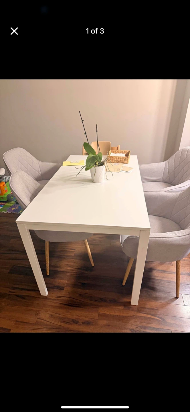 IKEA Dining  LINNMON / ADILS White Table