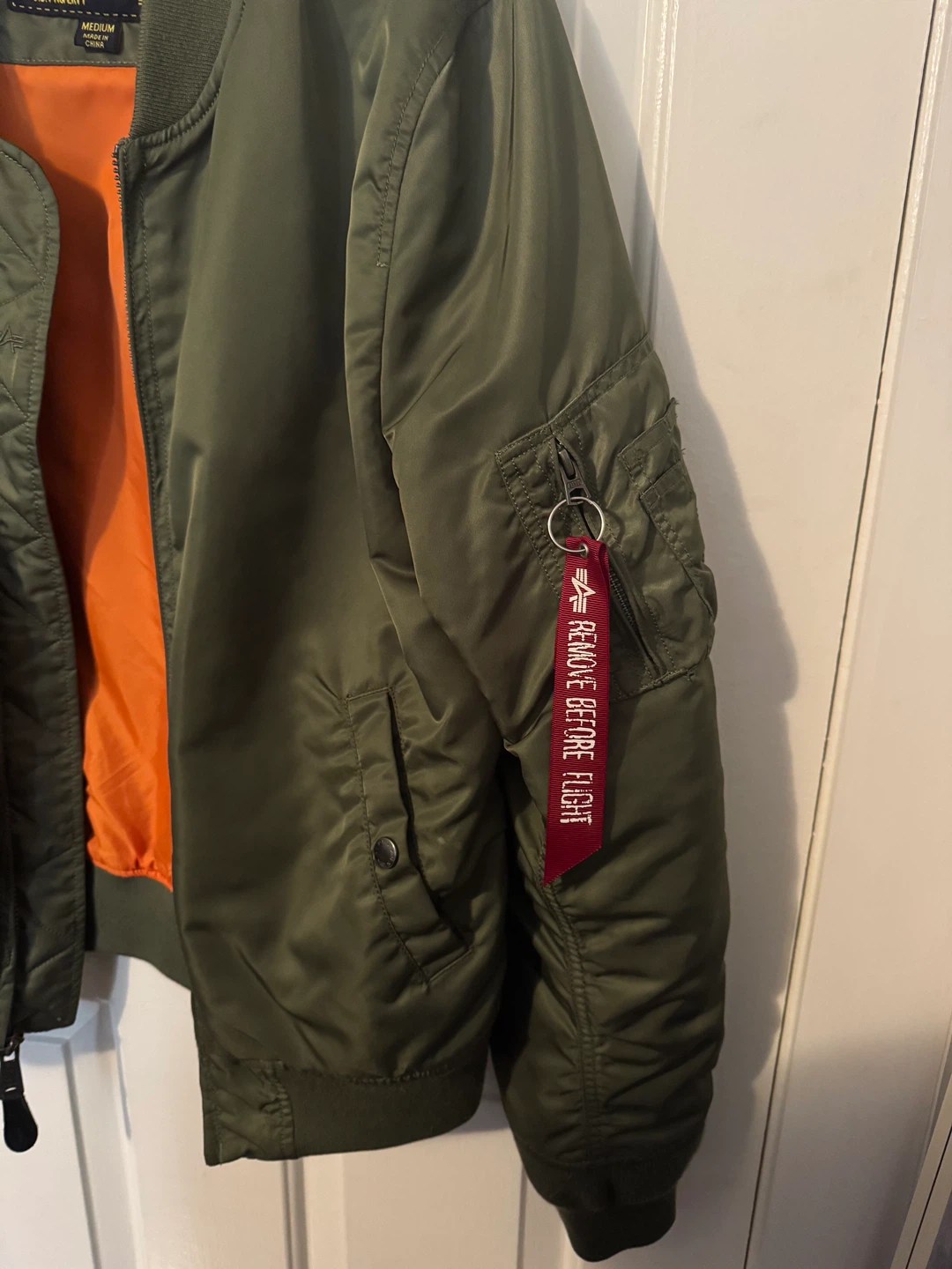 Alpha Industries MA-1 Bomber Jacket - Sage, Medium - photo 3