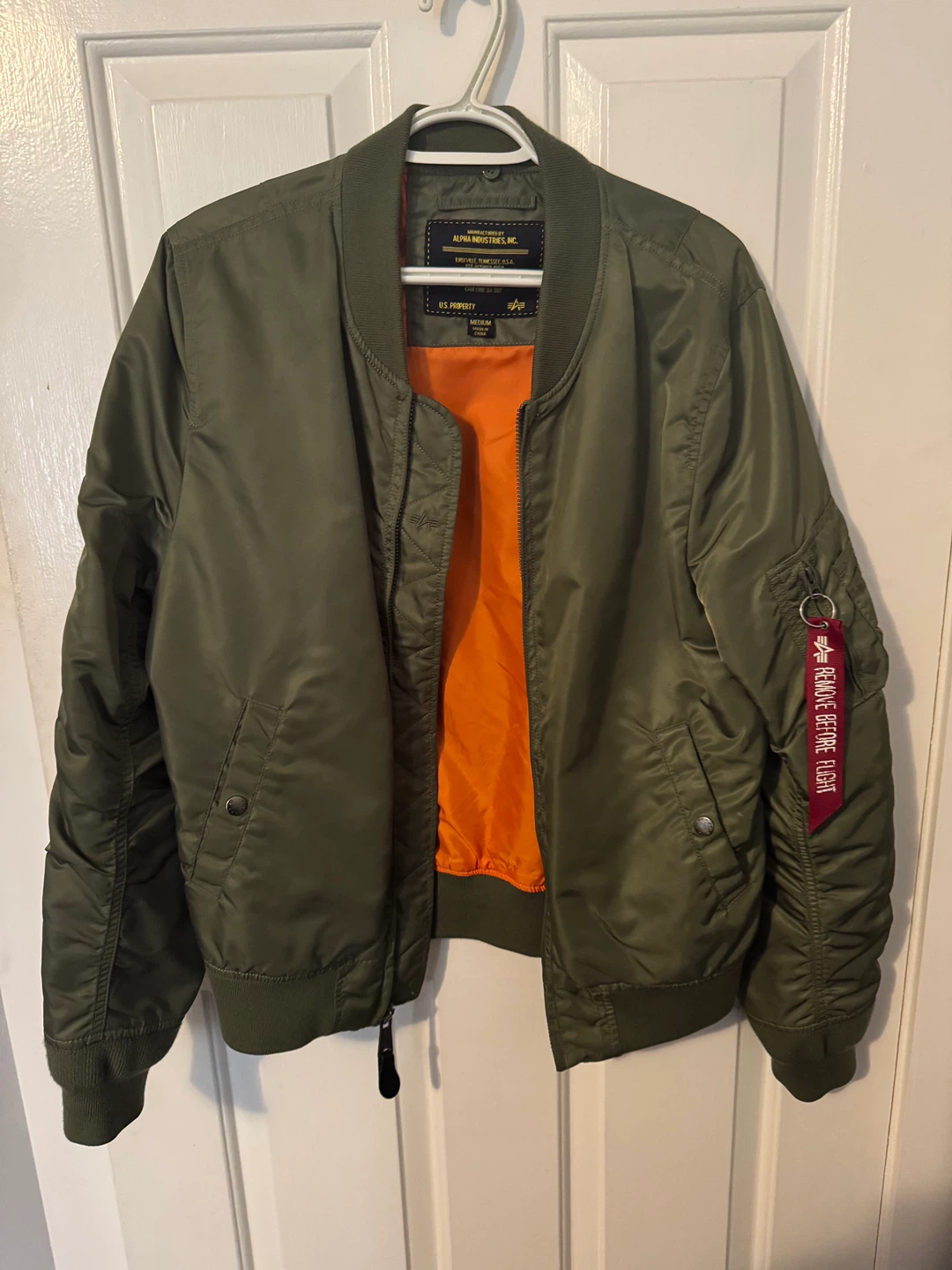 Alpha Industries MA-1 Bomber Jacket - Sage, Medium