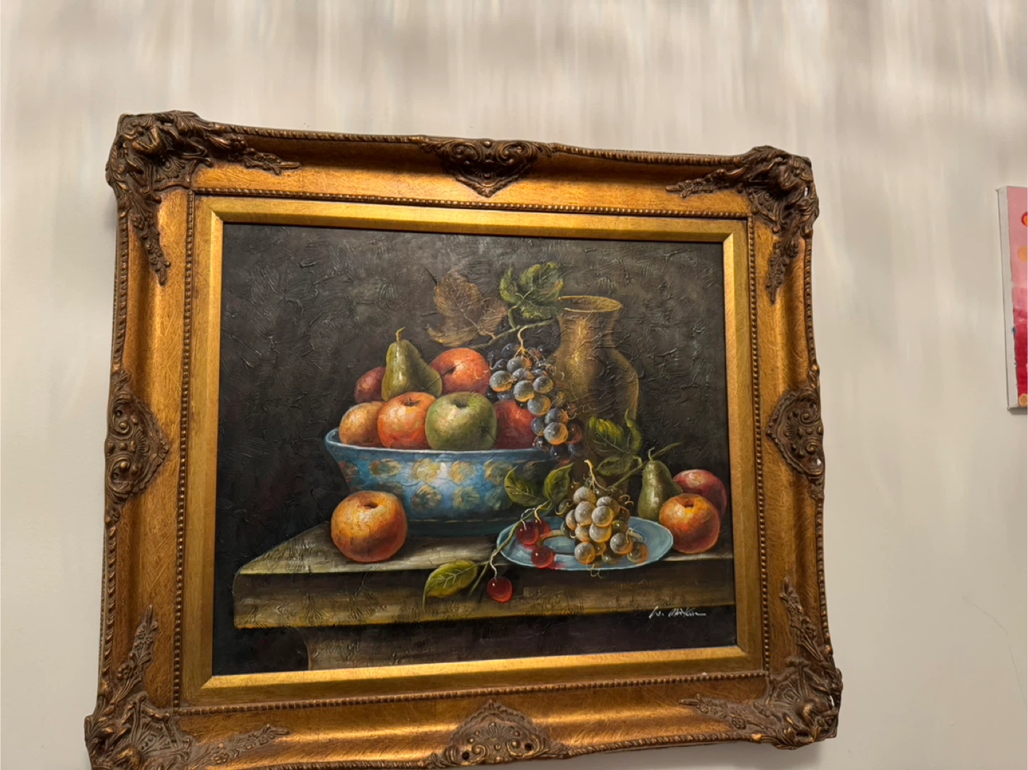 Vintage Framed Still Life Painting