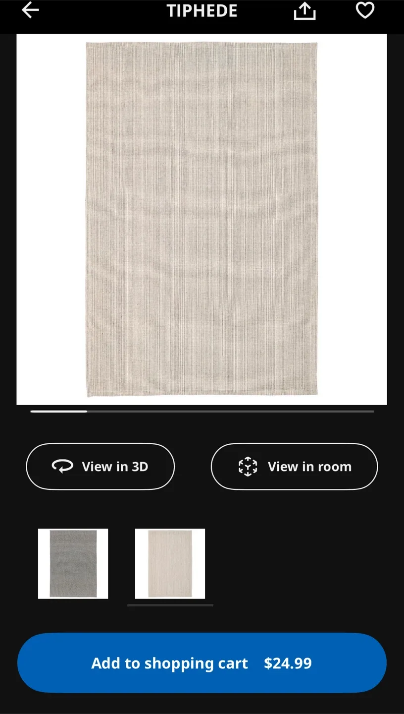 IKEA TIPHEDE Rug 120x180 cm image indicator(5)