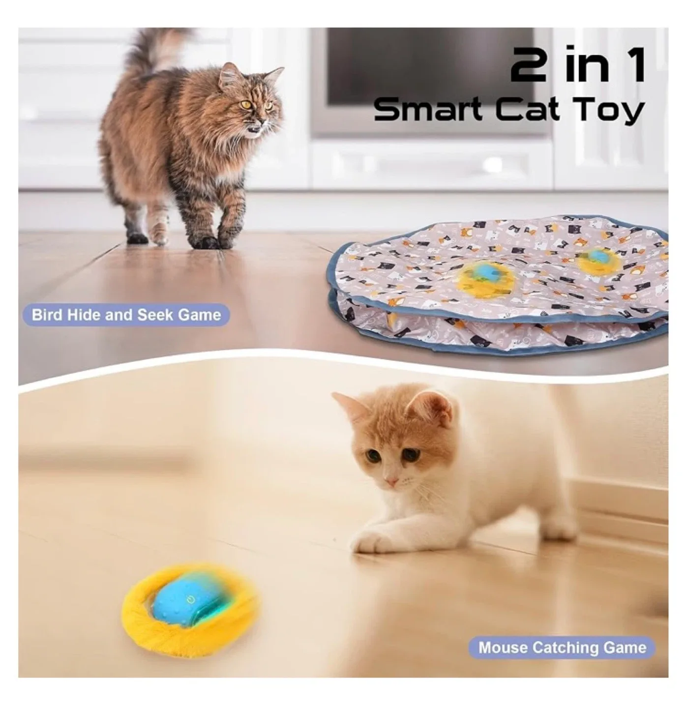 PUHOHUN Cat Toy Ball - Interactive & Auto-Off image indicator(3)