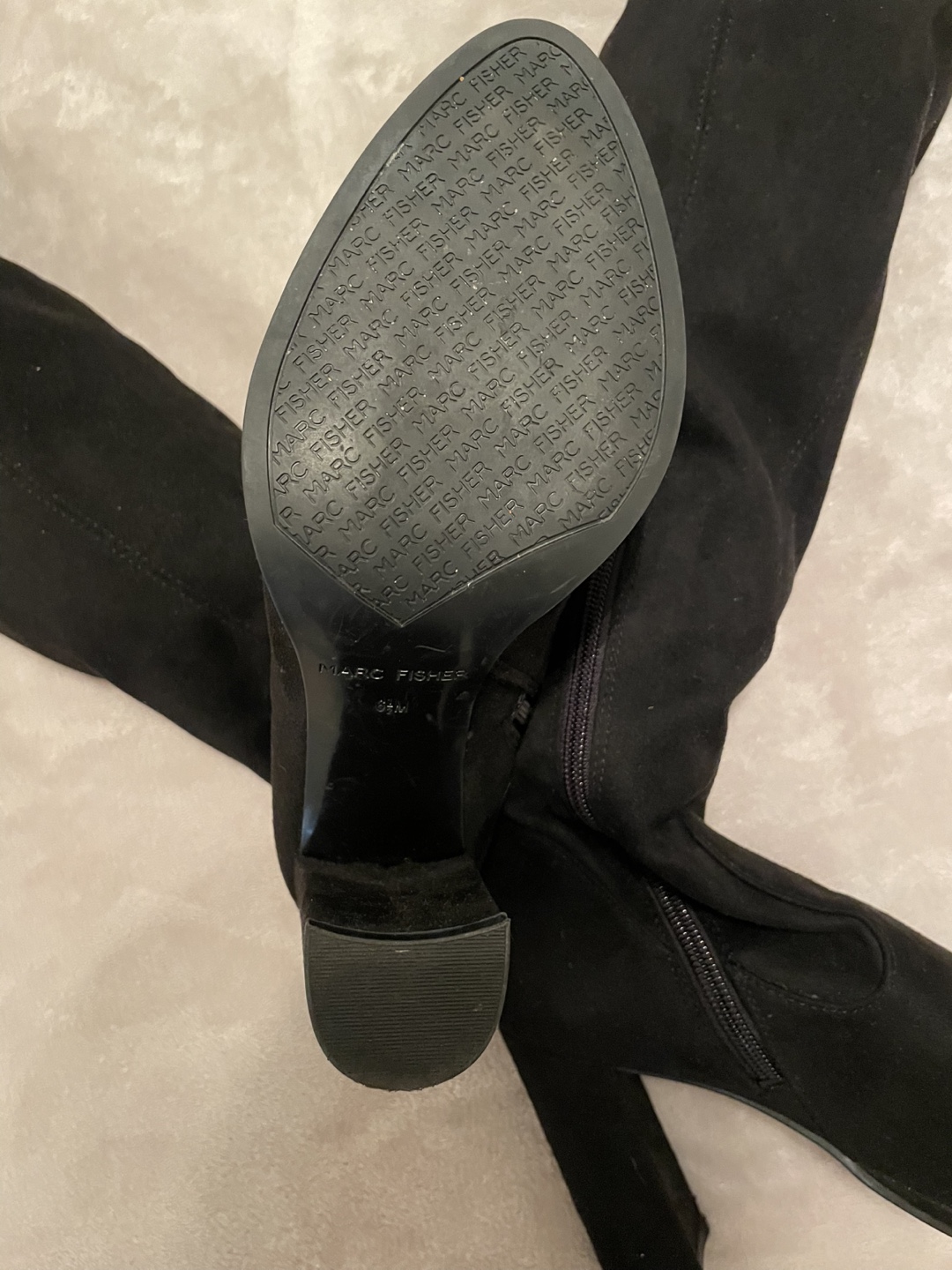*new* Marc Fisher Black Over-the-Knee Boots - Size 6.5 - photo 2
