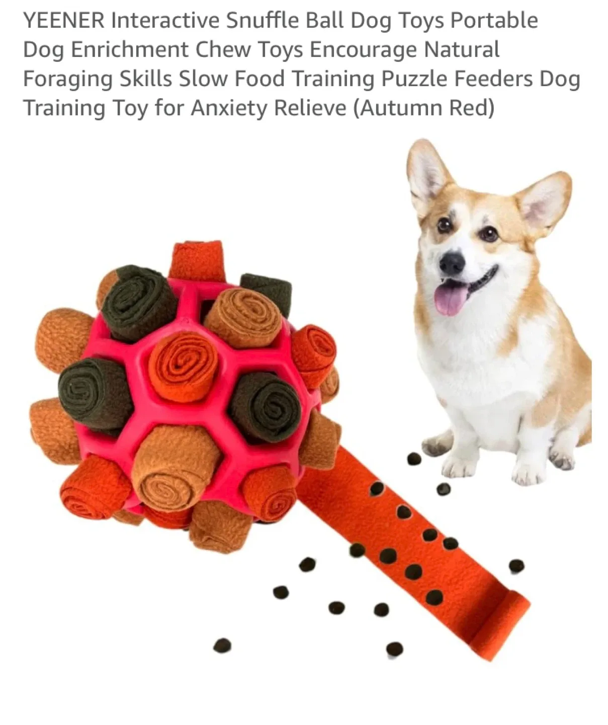 YEENER Interactive Snuffle Ball Dog Toy image indicator(2)