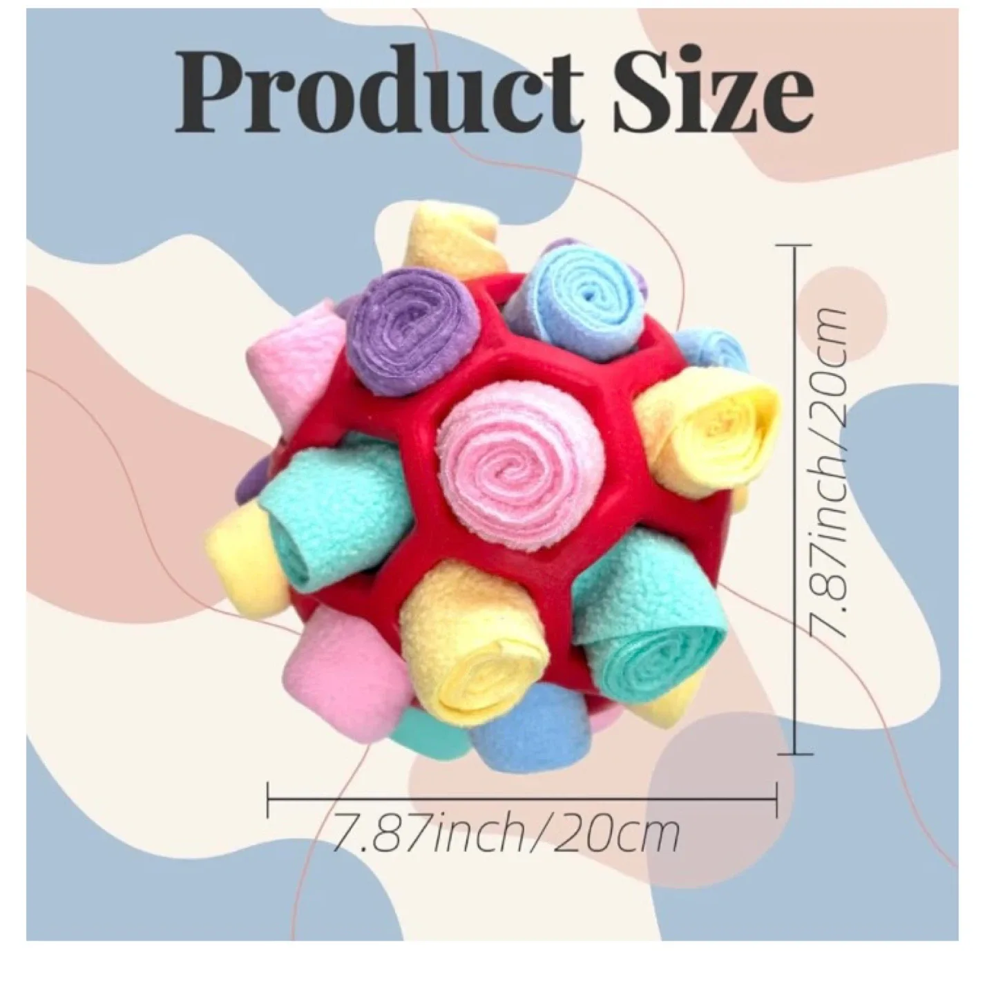 YEENER Interactive Snuffle Ball Dog Toy image indicator(6)