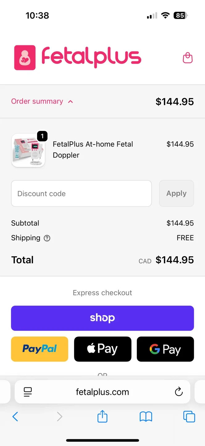 FetalPlus At-home Fetal Doppler image indicator(2)