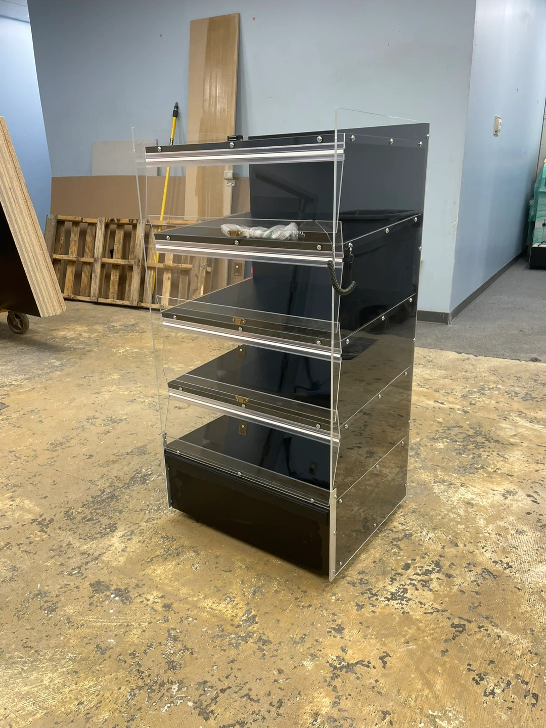 Display Shelf - Black & Clear Acrylic - photo 2
