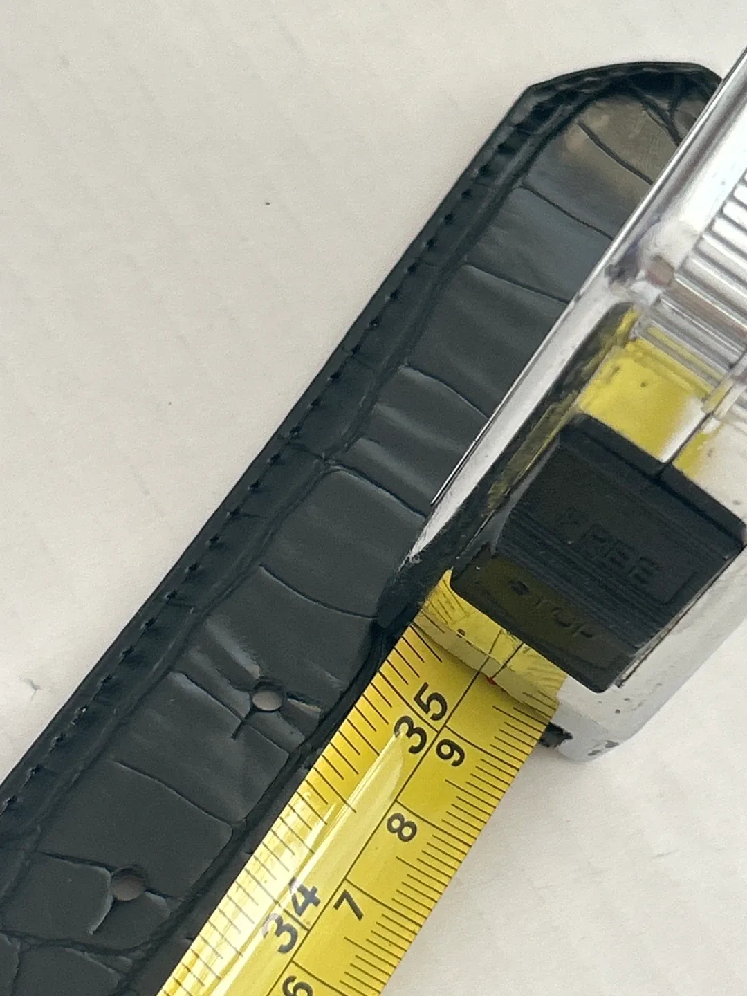 Vince Camuto Black Croc Embossed Belt image indicator(7)