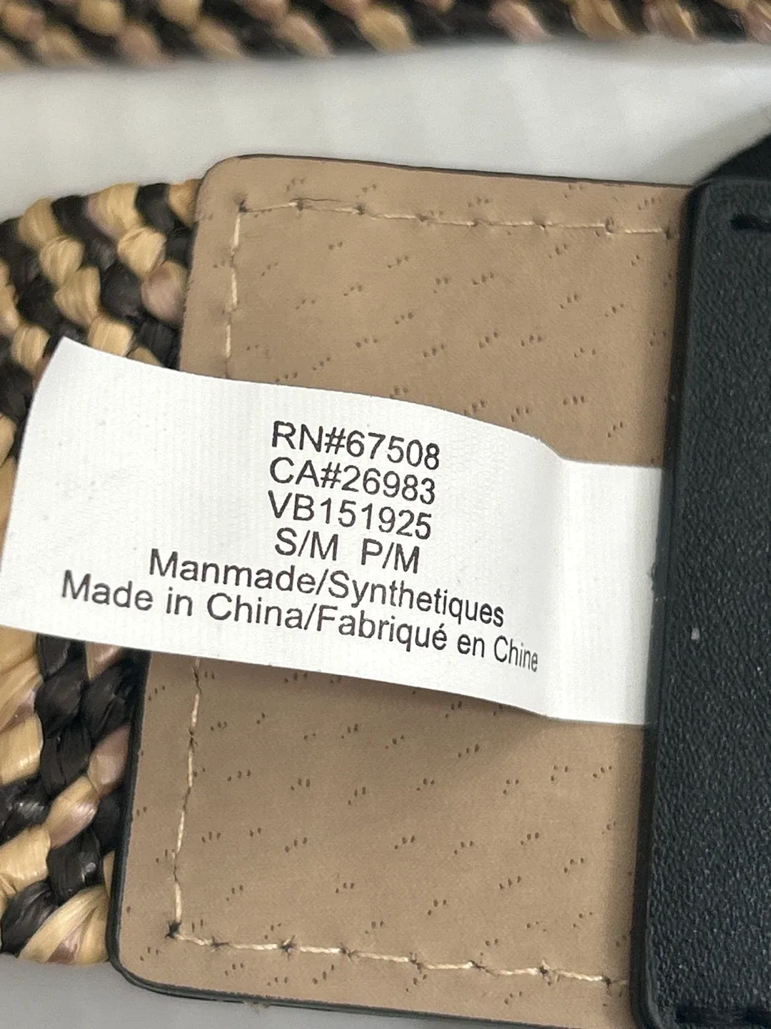 Vince Camuto Woven Round Buckle Belt image indicator(5)