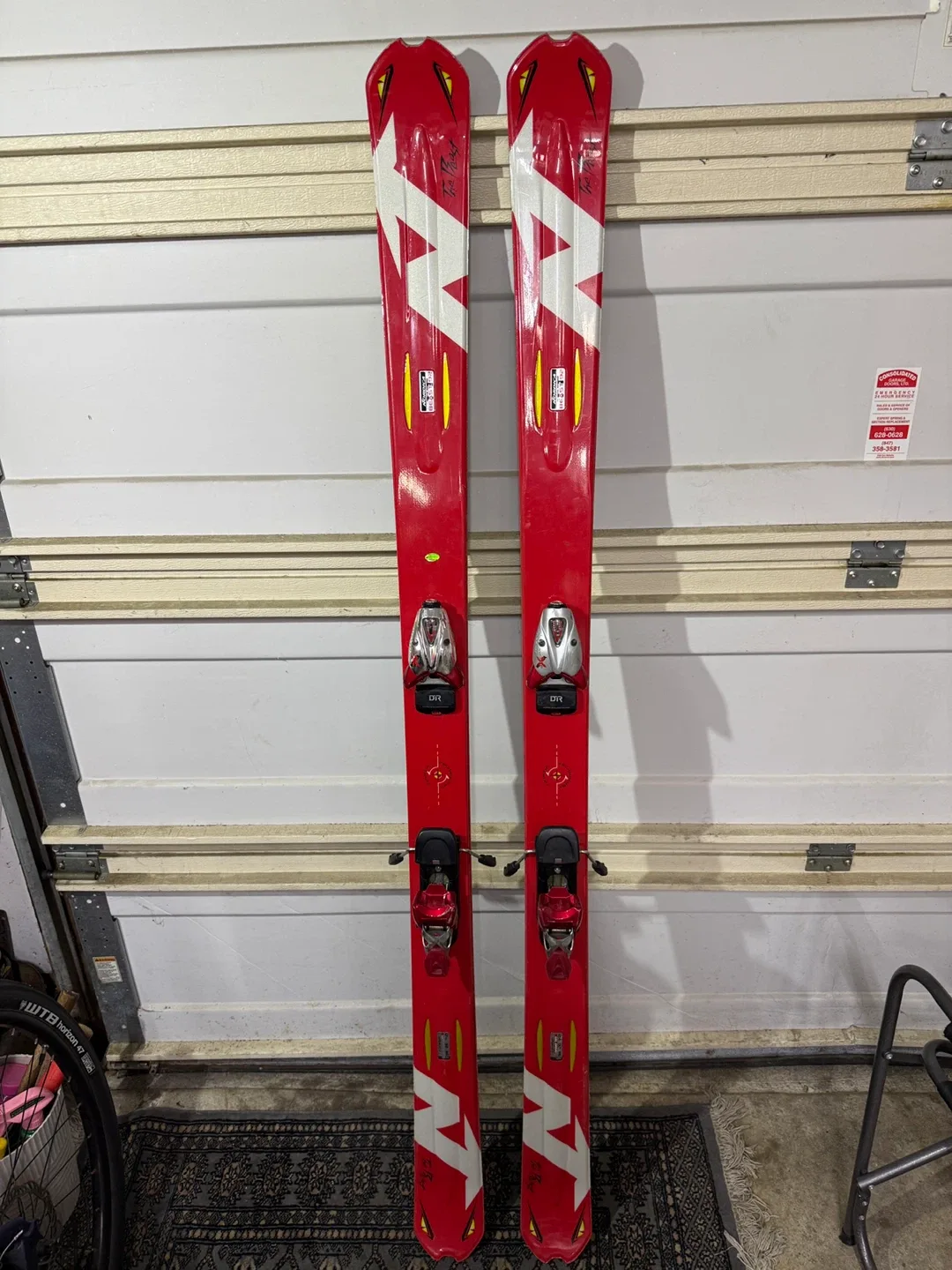Nordica Beast 92 Skis and Gabel Ski Poles
