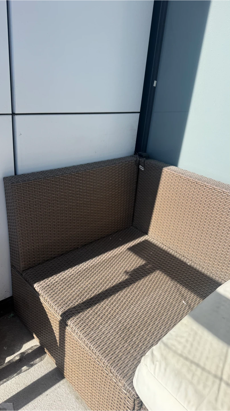 Brown Wicker Outdoor Sectional Sofa - photo 4