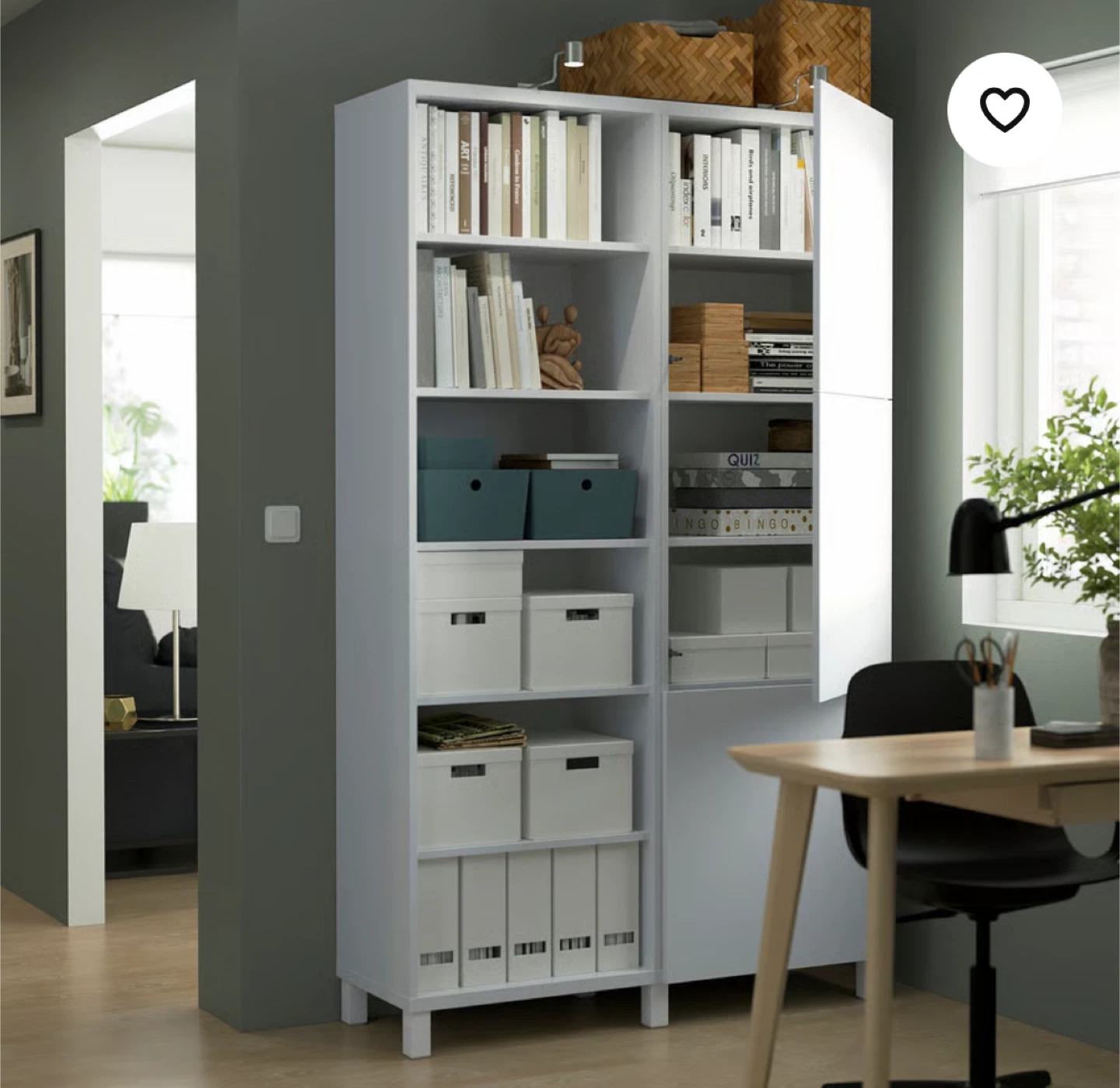 IKEA Besta Storage Wardrobe Combination - White - photo 5