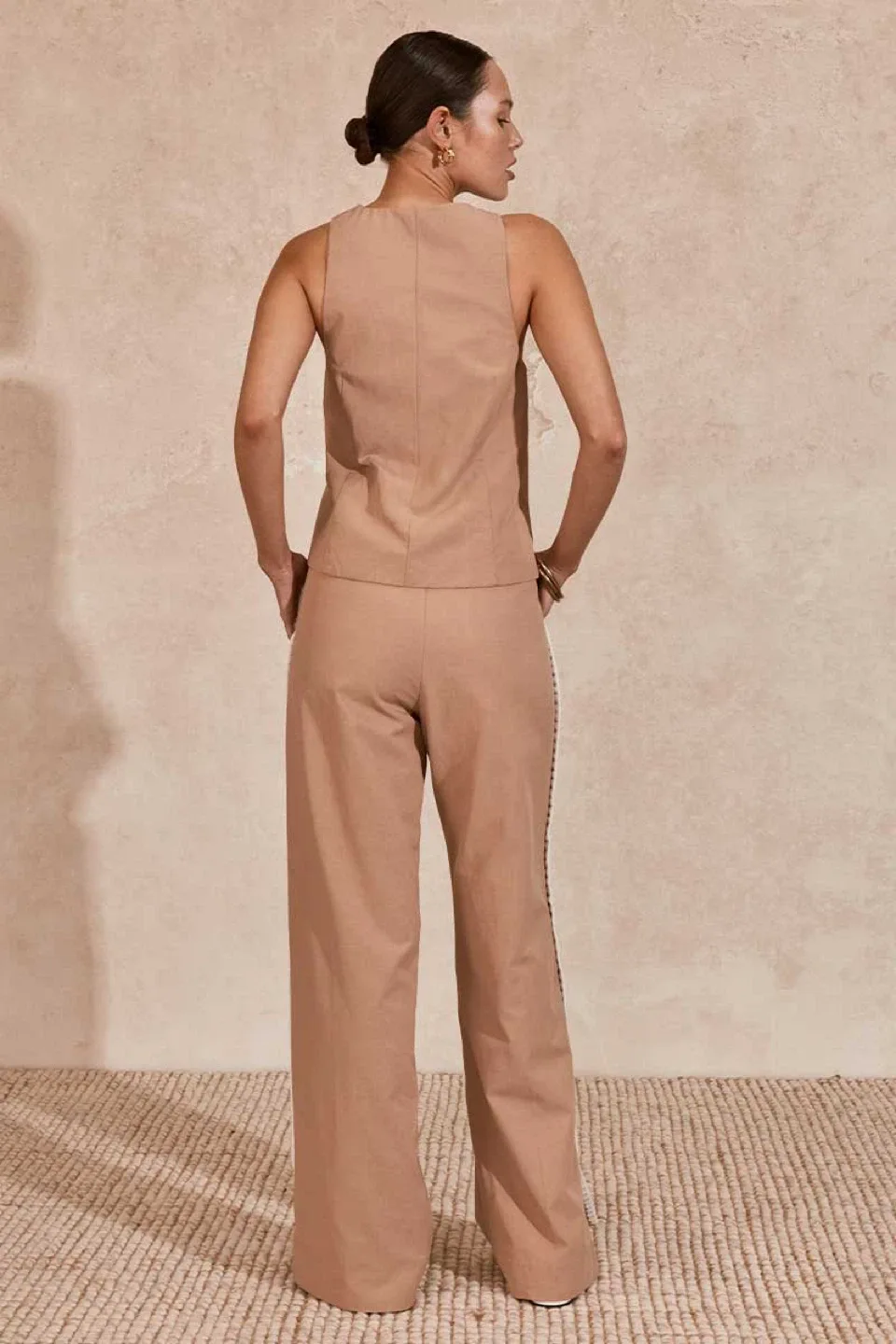 New Mon Renn LISLE PANT BISCUIT size 8 retails 189$+tax image indicator(3)