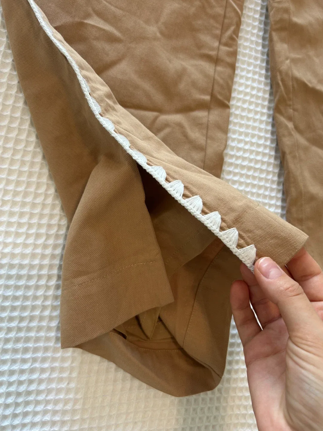 New Mon Renn LISLE PANT BISCUIT size 8 retails 189$+tax image indicator(5)