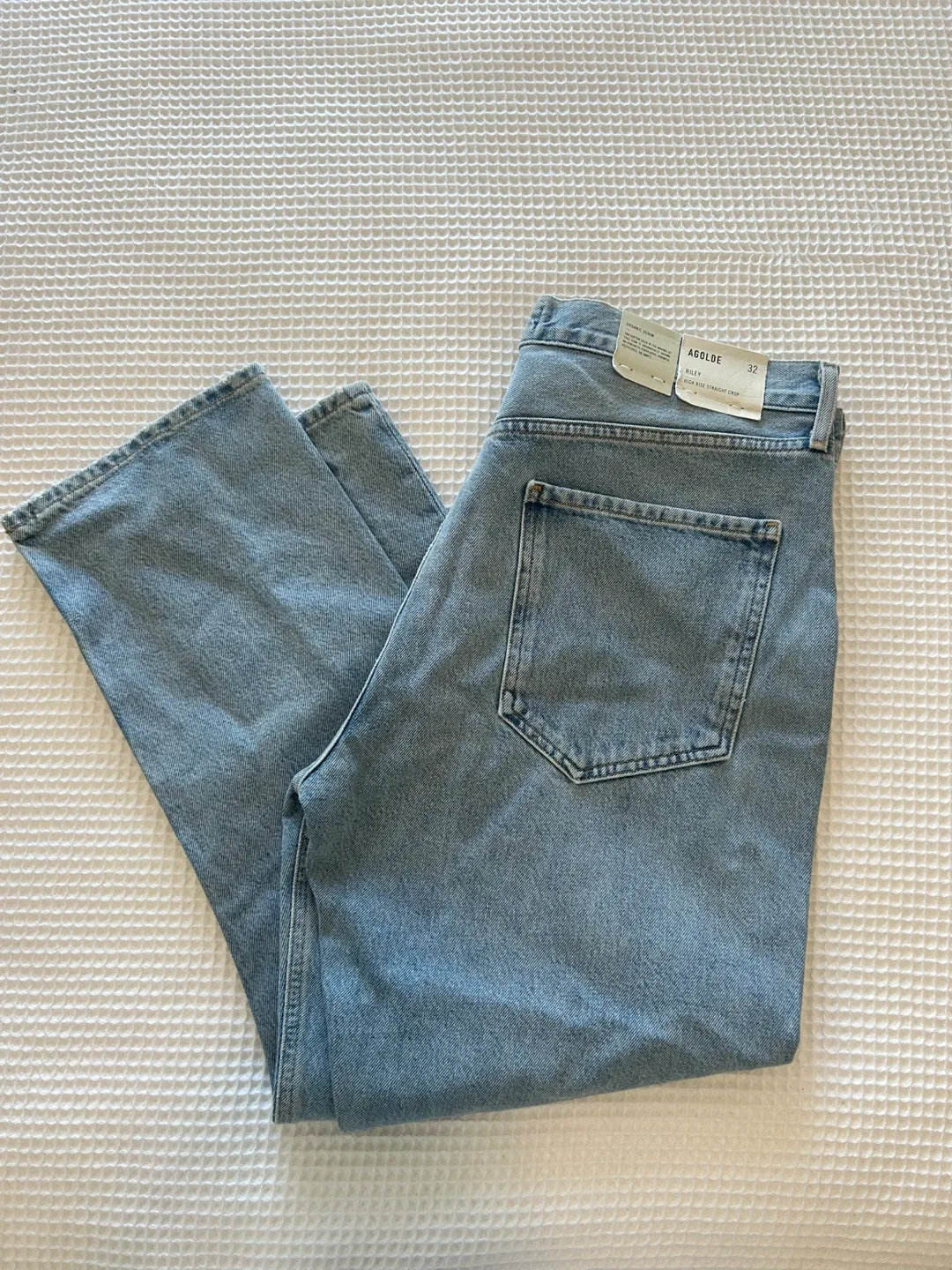 New agolde size 32 Riley High Rise Straight Crop Jeans Dimension thumbnail